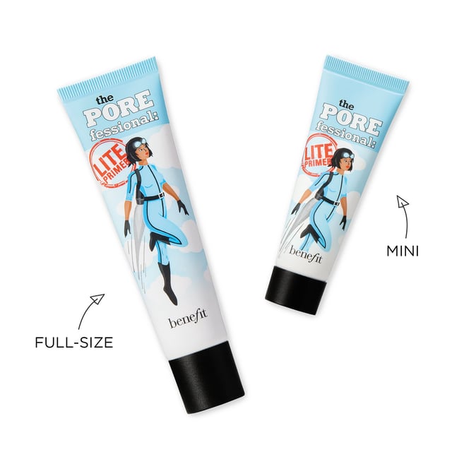 Discover the ultimate solution for a flawless complexion with Benefit The POREfessional Lite Primer. This ultra-lightweight face primer minimizes the appearance of pores, providing a smooth canvas for makeup. Enjoy a refreshing, cooling sensation that lasts for 12 hours, thanks to its unique blend of pore-blurring powders and a 73% water-based formula. Perfect for everyday use, this non-comedogenic primer feels weightless on the skin, allowing for a natural finish. Ideal for 'no-makeup' days, simply apply with your fingertips for a seamless look. Elevate your beauty routine today!