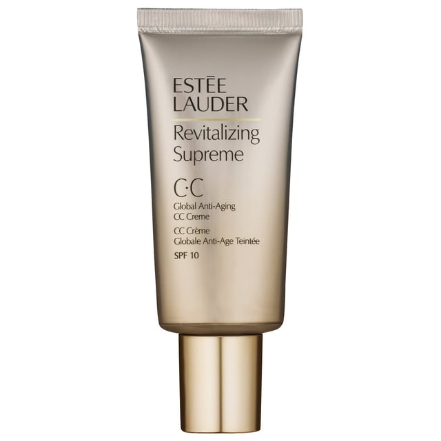 Experience the transformative power of Estée Lauder's Revitalizing Supreme Global Anti-Aging CC Cream. This luxurious cream delivers three essential benefits: it visibly reduces the signs of aging, enhances skin tone, and boosts comfort. Designed in a versatile universal shade, it perfectly complements all skin tones, leaving your complexion even-toned and radiant. Ideal for daily use, simply apply it to your face after your skincare routine, whether worn alone or under foundation, for a flawless, youthful glow.