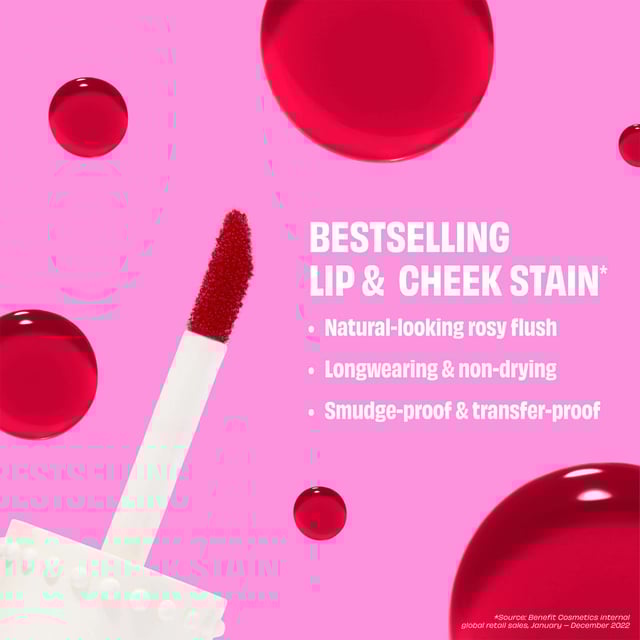 Experience the ultimate rosy glow with Benefit Benetint, the original lip and cheek stain that delivers a sexy flush in seconds. Created for an exotic dancer in the 1970s, this cult-favorite product offers a sheer, buildable color that lasts for hours without smudging or drying out. The convenient doe foot applicator makes it easy to apply on lips and cheeks for a stunning look. Perfect for all-day wear, layer with your favorite gloss for a more intense pout. Join the countless celebrities and makeup artists who adore this timeless beauty staple!