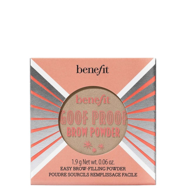 Achieve flawless brows with the Benefit Goof Proof Brow Powder in Warm Light Brown. This lightweight, easy-to-use pressed powder is ideal for both beginners and experts. Effortlessly fill in sparse areas without any fallout for beautifully natural-looking brows. The silky-soft formula adheres perfectly to skin and hair, providing texture and dimension. With a 12-hour long wear, this waterproof and smudge-proof powder ensures your brows stay perfect all day. 96% of users found it easy to apply, while 94% loved how natural their brows looked. Enhance your brow routine by pairing it with Benefit’s Dual-Ended Angled Eyebrow Brush (sold separately).