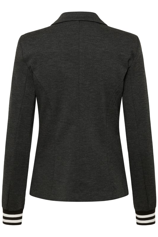 Damenblazer mit schmaler Passform, klassischem Revers, langen Ärmeln und Fronttaschen. Ein-Knopf-Verschluss und sportliche Bündchen für zeitgemäßen Komfort im Alltag.  Schonwäsche 30°, Nicht bleichen, Nicht im Trockner trocknen, Tropnass aufhängen im Schatten, Kalt bügeln max. 110° C, Trockenreinigung  76% Polyester (Recycelt),20% Viskose,4% Elasthan