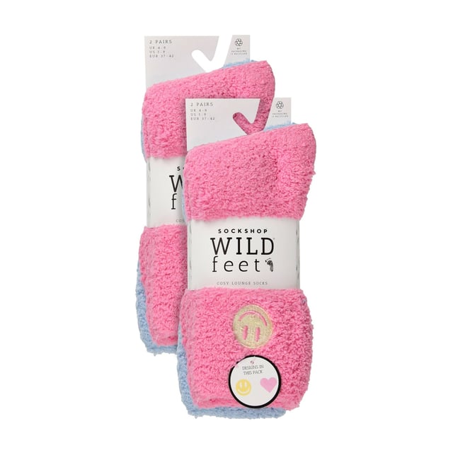 Wildfeet - 4 Pack Ladies Cosy Lounge Socks: Wildfeet Cosy Lounge Socks are a delightful, snug gift idea for those who appreciate the finer things in life. Consider these Ladies Cosy Lounge Socks which come with the distinctive touch of unmatched comfort and warmth. These unique socks make for a fantastic gift that anyone seeking comfort would appreciate. They add a fun twist to your home attire and could even be a thoughtful Christmas stocking filler!. They fit snugly, providing the ideal cushion for your feet, and are made from material that ensures breathability for those cosy nights in. These socks will keep you warm and comfy through all those chilly Autumn/Winter nights. The pack includes 4 pairs of socks that will blend well with your home lounge outfits. The perfect treat for ladies who value comfort and novelty in equal measure. Brought to you from the reliable Sock Shop Wildfeet, that's known for offering the very best in fun, comfort, and positive vibes, these socks are all about celebrating the joy of a day spent lounging around! They come in one practical pack of 4 pairs, ensuring you have a fresh pair ready, always. Extra Product Details: Wildfeet Ladies Cosy Lounge Socks Comfort and Novelty Design A Warm, Unique Gift Idea Soft & Comfortable Feel Breathable Material for Comfort 4 Pairs Per Pack Perfect for Lounging Around Four times the Comfort!
