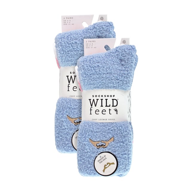 Wildfeet - 4 Pack Ladies Cosy Lounge Socks: Wildfeet Cosy Lounge Socks are a delightful, snug gift idea for those who appreciate the finer things in life. Consider these Ladies Cosy Lounge Socks which come with the distinctive touch of unmatched comfort and warmth. These unique socks make for a fantastic gift that anyone seeking comfort would appreciate. They add a fun twist to your home attire and could even be a thoughtful Christmas stocking filler!. They fit snugly, providing the ideal cushion for your feet, and are made from material that ensures breathability for those cosy nights in. These socks will keep you warm and comfy through all those chilly Autumn/Winter nights. The pack includes 4 pairs of socks that will blend well with your home lounge outfits. The perfect treat for ladies who value comfort and novelty in equal measure. Brought to you from the reliable Sock Shop Wildfeet, that's known for offering the very best in fun, comfort, and positive vibes, these socks are all about celebrating the joy of a day spent lounging around! They come in one practical pack of 4 pairs, ensuring you have a fresh pair ready, always. Extra Product Details: Wildfeet Ladies Cosy Lounge Socks Comfort and Novelty Design A Warm, Unique Gift Idea Soft & Comfortable Feel Breathable Material for Comfort 4 Pairs Per Pack Perfect for Lounging Around Four times the Comfort!