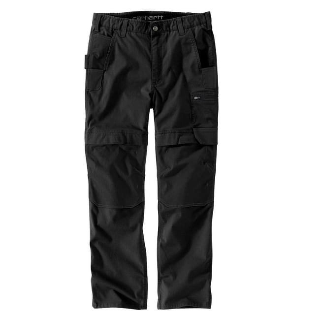 *Sizing Note* Carhartt are more generously sized, you may need to consider dropping down a size from your traditional workwear clothing. RELAXED FIT, STRAIGHT LEG � 8 oz/yd� - 271 gsm � 59% Cotton/39% Polyester/2% Elastane � Stretch Ripstop � Rugged Flex� - Eases movement � Mid rise, sits slightly below the waist � Long Trousers � Kick panels - Cordura� reinforced kick panels that extend to inner leg for added durability � Cordura� -lined front ledge pockets � Coin pocket in right front pocket � Cordura�-extended ruler pocket � Cordura� reinforced utility pocket � Right-leg Cordura� utility loop � Flex Cordura� top full capacityback pockets � Fully articulated knee, with flat backseam and Flex Cordura� top-loading secure knee pad pocket with cleanout openings � Left-side secure zipper pocket � Comfortflex waistband � Flex Cordura� comfortable gusseted crotch � Oeko-Tex Standard 100 � Carhartt label sewn on pocket