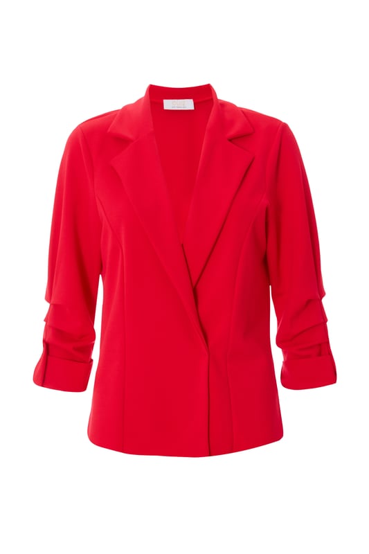 - Ruched sleeves - Collar neckline - Model height: 5'3" - Model wears uk 6 / us 2 / eur 34 - Always check the wash care label - Cool hand wash with mild detergent