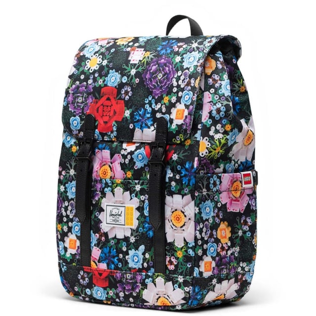 Herschel x LEGO Collection. Carry the essentials with the limited-edition Herschel Retreat Small Backpack, reimagined with custom LEGO prints and labels. Designed for busy lives, this alpine-inspired bag easily holds your tools and tech.