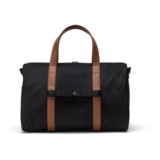 Carry on the go. Herschel re-invented their bestselling duffle for carry-on travel. Built with a padded laptop sleeve and trolley strap, it attaches to your luggage for your next trip.