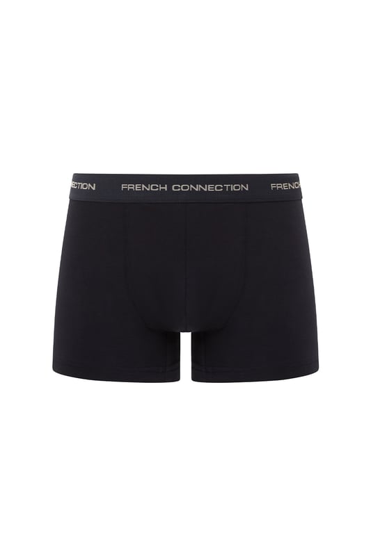 Black Cotton 3-Pack Boxers These French Connection 3-pack boxers are made of soft cotton for all-day comfort. Featuring the classic French Connection logo on the waistband. The pouch provides support, and the cotton fabric blend provides excellent breathability. Giving you a soft and comfortable wearing experience.