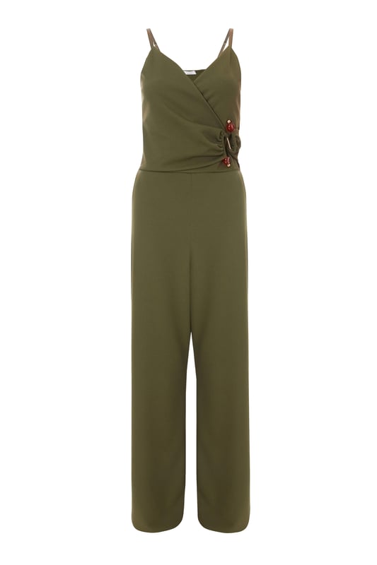 - Strappy style - Buckle detail - Wide leg - Model height: 5'6" - Model wears uk 8 / us 4 / eur 36 - Always check the wash care label - Cool hand wash with mild detergent