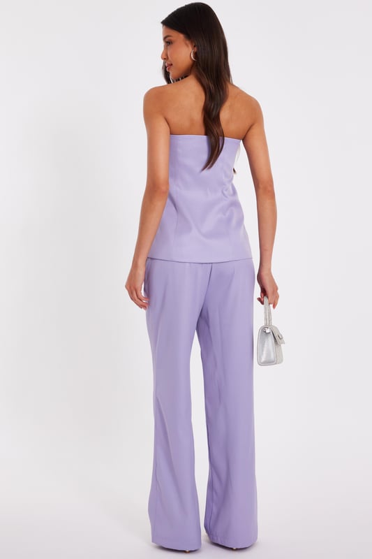 - Woven finish - Bandeau style - Button front - Split hem - Longline fit - Model height: 5'8" - Model wears uk 8 / us 4 / eur 36 - Always check the wash care label - Cool hand wash with mild detergent