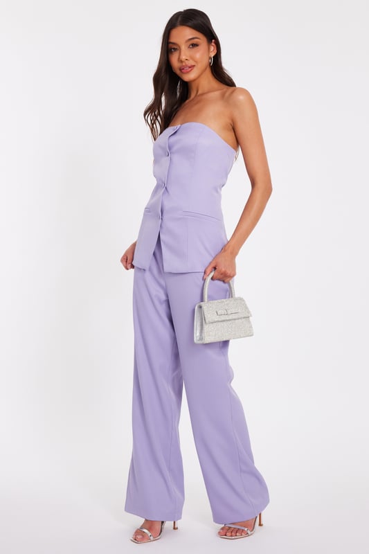 - Woven finish - Bandeau style - Button front - Split hem - Longline fit - Model height: 5'8" - Model wears uk 8 / us 4 / eur 36 - Always check the wash care label - Cool hand wash with mild detergent