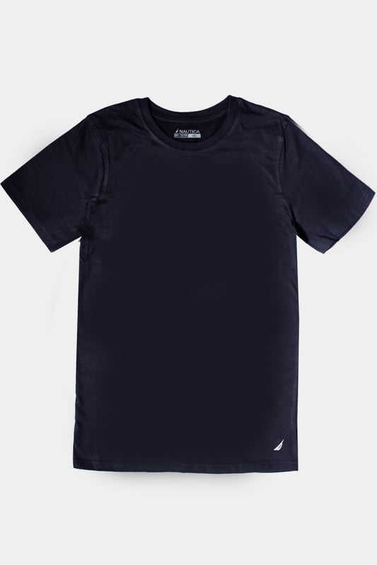 A staple, these super-soft, crewneck cotton tees offer easy, all-day comfort and layering. 3 pack of same colour.