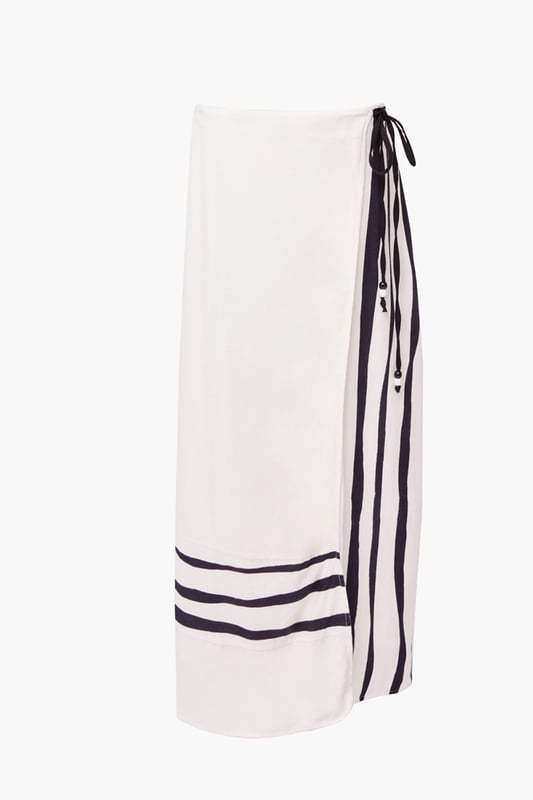 This stripe maxi skirt from French Connection is the perfect wardrobe staple for the season. Features stripe design, wrap over front with tie fastening at waistband. Made from a cotton linen blend to ensure comfort and quality.