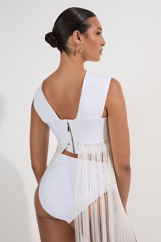 High Waisted Bandage Bikini Bottoms