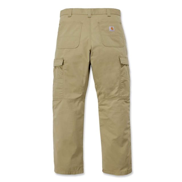*Sizing Note* Carhartt are more generously sized, you may need to consider dropping down a size from your traditional workwear clothing. Men's relaxed fit cargo pants that are durable, sweat-wicking, and built to move. As rugged as they come, these men's cargo pants also offer the flexibility you need on the job. The ripstop fabric fights sweat and odor as you work. It's cut for a relaxed fit, with a straight leg opening that tucks inside most work boots.
