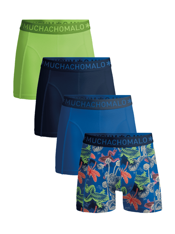 De Boxershorts/Onderbroeken van Muchachomalo zitten als gegoten en zijn gemaakt van hoogwaardig katoen. Een zachte elastische logotailleband van microvezelstof zorgt voor extra comfort. Specificaties • Normale Pasvorm • Vlakke gestikte naden voor extra comfort • Zachte Waistband met het Muchachomalo Logo Onderhoud • Wassen op 30 graden • Niet in de droger • Strijken op matig warme stand (2 stippen) Waarom Muchachomalo? Muchachomalo werkt alleen met fabrieken die BSCI en OEKO-TEX gecertificeerd zijn. Deze fabrieken hebben als doel arbeidsomstandigheden continu te verbeteren. Zij strijden voor het recht op het vormen van een vakbond, veilige werkomstandigheden en zijn tegen dwang- en kinderarbeid. Ook stellen zij consumenten en bedrijven in staat om zelf verantwoordelijke beslissingen te nemen die onze planeet beschermen voor de toekomstige generaties.