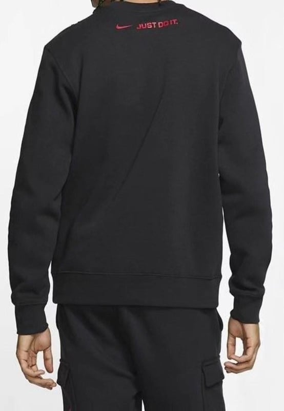 Nike Sportswear Multi Swoosh Graphic Crewneck Sweatshirt Comes with Ribbed Neckline, Hem and Cuffs.