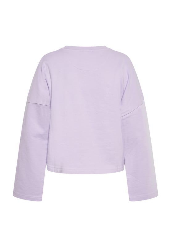 Wir stellen unsere neueste Ergänzung der Kollektion vor: ein langärmeliges Sweatshirt mit Rundhalsausschnitt. Dieses lässig geschnittene Sweatshirt verfügt über eine gerippte Struktur an Ausschnitt, Bündchen und Saum für zusätzlichen Komfort. Die Vorderseite ziert ein inspirierendes Zitat „LEBE DEINEN TRAUM“, umgeben von kunstvollen floralen Motiven in einer dekorativen Umrandung. Perfekt für den Alltag geeignet, ist dieses Sweatshirt entworfen, um Aufmerksamkeit zu erregen. Gegen einen schlichten Hintergrund bleibt der Fokus auf dem einzigartigen Grafikprint und den Design-Details. Veredeln Sie Ihre Garderobe mit diesem Must-Have-Stück.  Sweatshirt