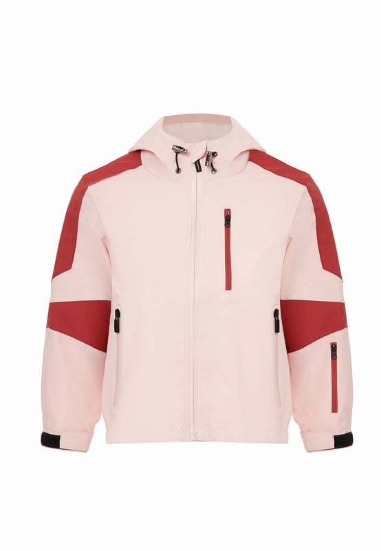 Werten Sie den Stil Ihres Kindes mit dieser modernen Jacke mit Kapuze auf, die für den urbanen Lebensstil konzipiert ist. Ausgestattet mit einer Kapuze mit verstellbarem Kordelzug und einem durchgehenden Reißverschluss sorgt es für eine perfekte Passform. Die kontrastierenden Farbblöcke an den Ärmeln verleihen Flair, während das lange Ärmeldesign und die verstellbaren Bündchen für Komfort sorgen. Reißverschlusstaschen bieten Praktikabilität für tägliche Abenteuer.
