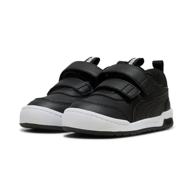 PRODUCT STORY: The Multiflex is back and better than ever! Now available in Low, Mid, and Boot styles, this everyday sneaker is built for active kiddos—perfect for school, playtime, and everything in between. With a durable, flexible design and a comfy fit for all-day wear, plus a kid-friendly hook-and-loop closure for quick on and off, these sneakers make every step easy. Get up and go with Multiflex! FEATURES & BENEFITS: KinderFit® sockliner print to help find the correct fit. DETAILS: Width: Regular; Toe Type: Rounded; Fastener: Hook and Loop; Heel type: Flat; Lining: Textile; Outsole: Rubber; Breathable mesh lining; Soft EVA sockliner; PUMA Toddlers: Recommended for toddlers between 0 and 4 years.