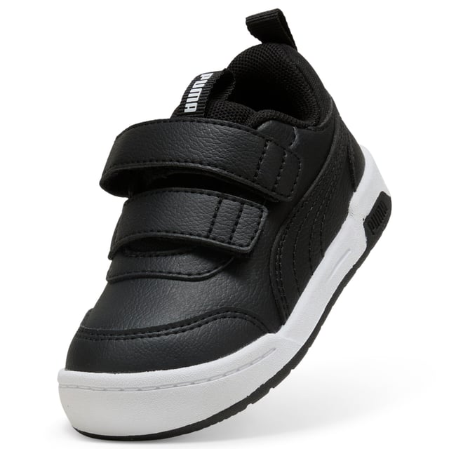 PRODUCT STORY: The Multiflex is back and better than ever! Now available in Low, Mid, and Boot styles, this everyday sneaker is built for active kiddos—perfect for school, playtime, and everything in between. With a durable, flexible design and a comfy fit for all-day wear, plus a kid-friendly hook-and-loop closure for quick on and off, these sneakers make every step easy. Get up and go with Multiflex! FEATURES & BENEFITS: KinderFit® sockliner print to help find the correct fit. DETAILS: Width: Regular; Toe Type: Rounded; Fastener: Hook and Loop; Heel type: Flat; Lining: Textile; Outsole: Rubber; Breathable mesh lining; Soft EVA sockliner; PUMA Toddlers: Recommended for toddlers between 0 and 4 years.