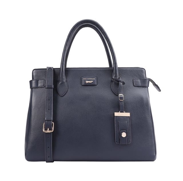 Crafted from soft premium leather, this elegant work bag combines style with functionality. Its spacious central compartment is smartly organized with slip and zipped pockets on both internal walls, while a padded section keeps your gadget safe. A top zip secures the contents, and a handy back slip pocket adds extra convenience. Carry it your way with the removable, adjustable shoulder strap, and enjoy the added touch of sophistication with a branded luggage tag accessory.