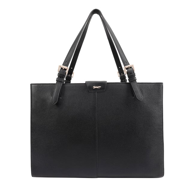 Discover the elegance of the Paul Costelloe Argo Leather Work Tote, meticulously handcrafted from premium soft leather. This spacious tote is designed for the modern professional, offering ample room for all your essentials while maintaining a structured silhouette. Features include a double top handle for comfortable carrying, a divided double compartment with a secure zip pocket, and convenient inside pockets for your mobile and cards. Elevate your work style with this stunning and functional bag that combines luxury with practicality.