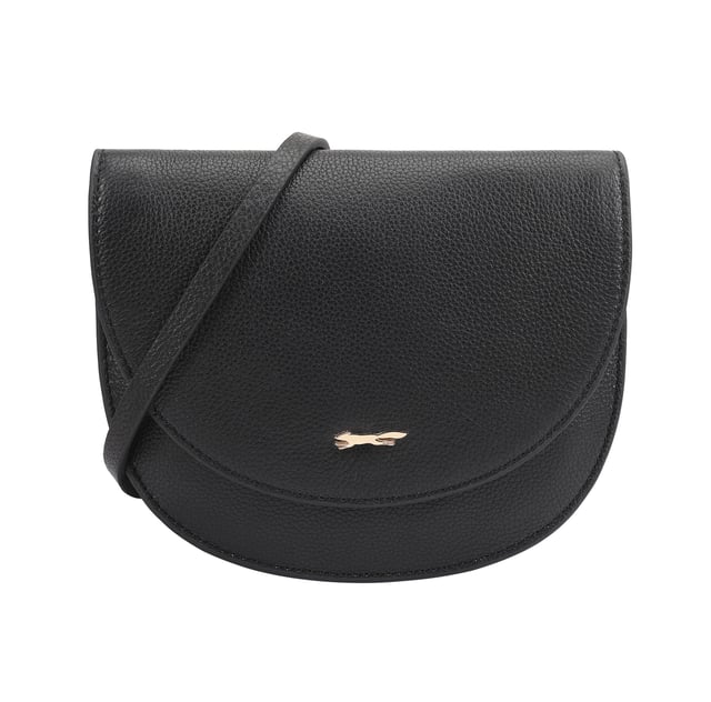 Discover the Hades Half-Moon Crossbody Bag, a perfect blend of elegance and functionality. This chic bag features stylish double flaps that enhance its sophisticated design, while the sleek silhouette is beautifully complemented by a refined metal logo at the front. With an adjustable shoulder strap, this bag offers comfort and convenience, making it an ideal accessory for any occasion. Elevate your outfit with this versatile crossbody bag that effortlessly combines style and practicality.