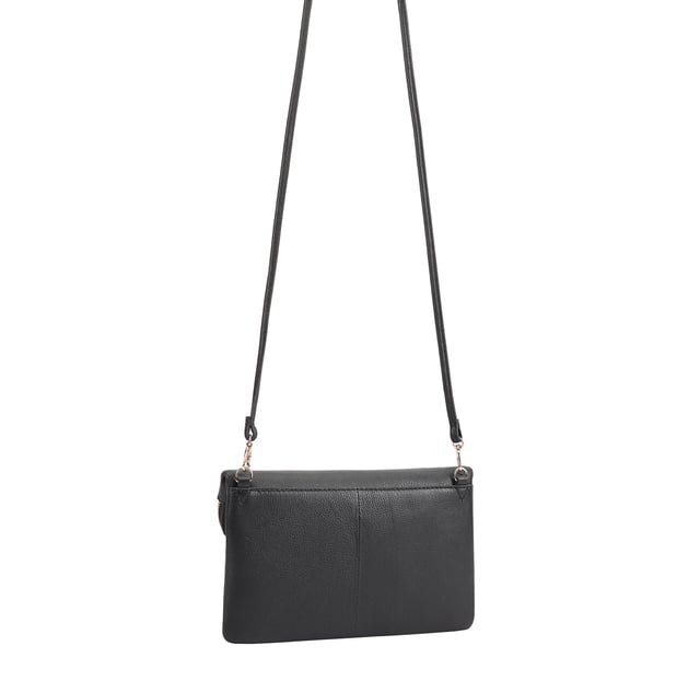 Discover the Paul Costelloe Charon cross-body bag, designed for style and functionality. This chic bag effortlessly transforms into a clutch, making it perfect for any occasion. Crafted from high-quality leather, it features a detachable shoulder strap for versatility. The foldover magnetic flap not only adds a touch of elegance but also includes a zipper for extra storage, ensuring you have ample space for your essentials. Elevate your accessory game with the Charon bag, a must-have for fashion-forward individuals.