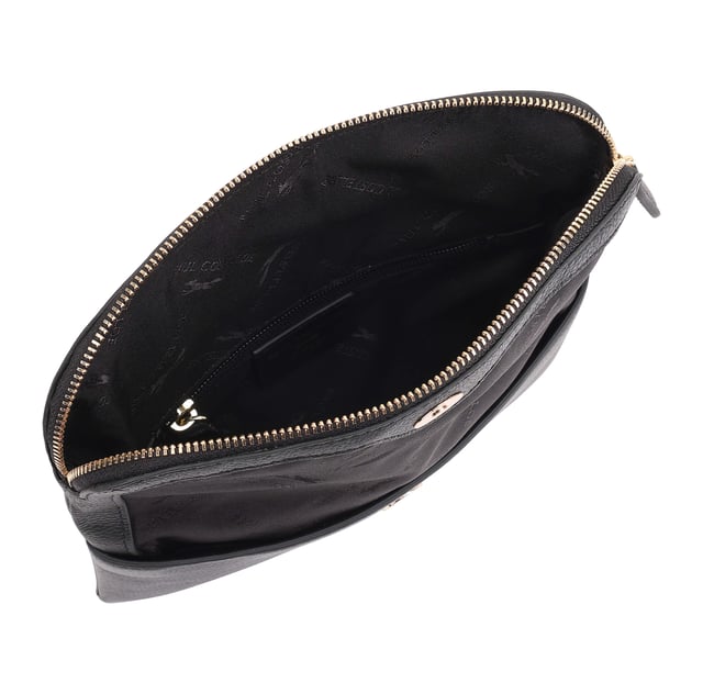 Discover the Paul Costelloe Charon cross-body bag, designed for style and functionality. This chic bag effortlessly transforms into a clutch, making it perfect for any occasion. Crafted from high-quality leather, it features a detachable shoulder strap for versatility. The foldover magnetic flap not only adds a touch of elegance but also includes a zipper for extra storage, ensuring you have ample space for your essentials. Elevate your accessory game with the Charon bag, a must-have for fashion-forward individuals.