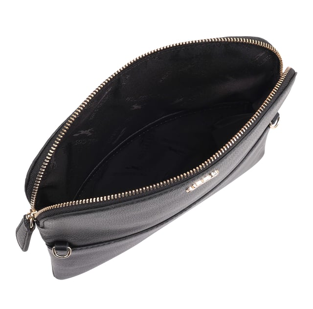 Discover the Paul Costelloe Charon cross-body bag, designed for style and functionality. This chic bag effortlessly transforms into a clutch, making it perfect for any occasion. Crafted from high-quality leather, it features a detachable shoulder strap for versatility. The foldover magnetic flap not only adds a touch of elegance but also includes a zipper for extra storage, ensuring you have ample space for your essentials. Elevate your accessory game with the Charon bag, a must-have for fashion-forward individuals.
