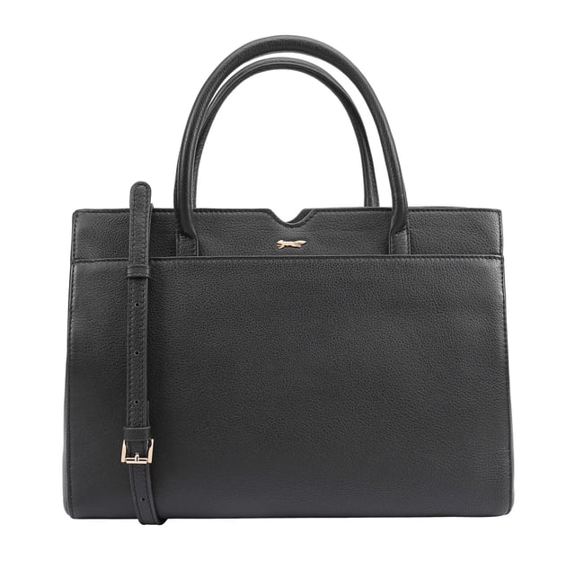 Introducing the MAHAVY Premium Leather Work and Travel Bag, crafted from luxurious soft leather for a perfect blend of style and functionality. This chic bag features two spacious main compartments and a secure central zip section, all elegantly fastened with a modern magnetic tab. Inside, you'll find thoughtfully designed zipped and slip pockets to keep your essentials like keys, coins, and phone organized. With a removable and adjustable shoulder strap, the MAHAVY bag is the ideal companion for your daily adventures or travel escapades.