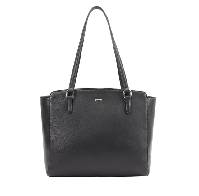 Discover the Matina, an exquisitely designed leather shoulder bag that combines modern elegance with practicality. This stunning bag features a chic silhouette, highlighted by a refined brand logo pin and long, sleek handles for a comfortable carry. The top zip opens to reveal a spacious interior equipped with convenient zip and slip pockets, providing plenty of space for your essentials. Perfect for daily commutes or stylish outings, the Matina is the ultimate accessory for those who appreciate sophistication and functionality.