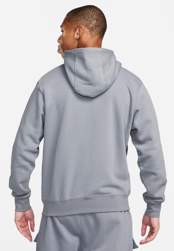 Nike Mens Panel Hoodie. - -. Standard Fit Hoodie Features a Classic Overhead Design. - -. Made From a Soft and Breathable Cotton-poly Fleece Fabric. - - . Features an Adjustable Hood for Custom Coverage. - - . Ribbed Cuffs to Hold the Shape. - - . Featuring a Kangaroo Pocket for Storage. - - . Nike Air Logo on the Chest.