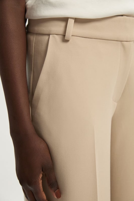 A capsule wardrobe piece that can be styled multiple ways, these trousers are cut in a modern straight leg design that hangs to the ankles with classic belt loops for practicality. Pair this piece with a matching blazer for a sleek workwear ensemble that can go from desk to dinner.Straight legBelt loopsTailored Browse this seasons suits now.