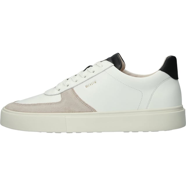 Sneaker (low) der Marke Blackstone. In der Farbe WHITE BLACK. Hergestellt aus Leather mit einem Futter aus Leather. Dieser Schuh ist mit einer Cup Sohle gefertigt.