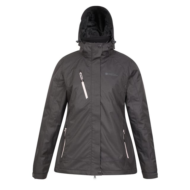 Material: 100% Polyester. Lining: Mesh. Design: Logo. Fabric Technology: Breathable, Waterproof. Cuff: Adjustable. Detachable Inner Softshell, Storm Flap, Taped Seams. Neckline: Hooded, Standing Collar. Sleeve-Type: Long-Sleeved. Jacket/Coat Style: 3 in 1. Hood Features: Adjustable, Detachable Hood. Fit: Regular. Pockets: Zip, 2 Front Pockets, 1 Chest Pocket. Fastening: Full Zip, Hook and Loop, Popper. Waterproof Rating: 10000mm. 5000g/m²/24hrs. Hem: Adjustable.