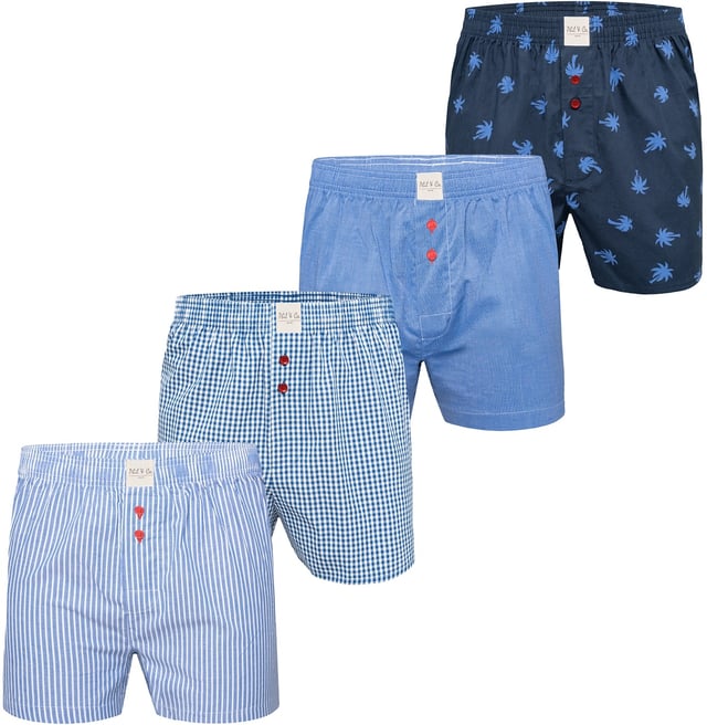 Estos calzoncillos clásicos de algodón para hombre son la personificación de la comodidad y el estilo. Con sus patrones tradicionales, los pantalones son el compañero ideal para cada día. Los tejidos de algodón son suaves con la piel, transpirables y duraderos. Se adaptan a cada movimiento y se mantienen en su sitio durante todo el día. Ya sea para usar en la oficina, durante actividades deportivas o simplemente en casa en el sofá, estos calzoncillos bóxer tejidos ofrecen comodidad y estilo durante todo el día. Gracias a la amplia gama de tallas, hay algo para casi todo el mundo. El paquete múltiple ofrece una gran ventaja de precio respecto a los calzoncillos sueltos. Calidad 100% a un precio imbatible.