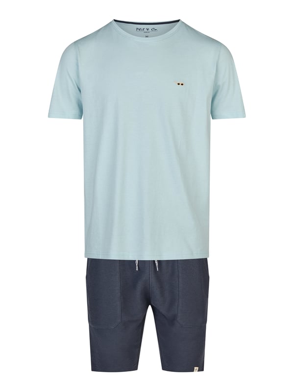 Cómodo pijama de Phil & Co. Berlín. El pijama tiene un corte amplio, holgado y acogedor. La cintura muy elástica y suave ejerce poca presión y hace que sean cómodos de llevar. Los conjuntos se componen de un pantalón y un top en diferentes diseños.