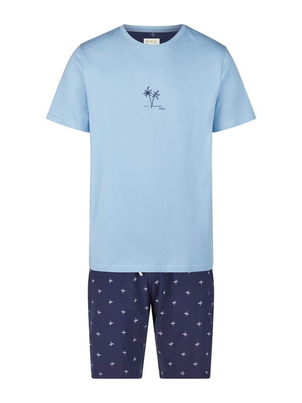 Cómodo pijama de Phil & Co. Berlín. El pijama tiene un corte amplio, holgado y acogedor. La cintura muy elástica y suave ejerce poca presión y hace que sean cómodos de llevar. Los conjuntos se componen de un pantalón y un top en diferentes diseños.