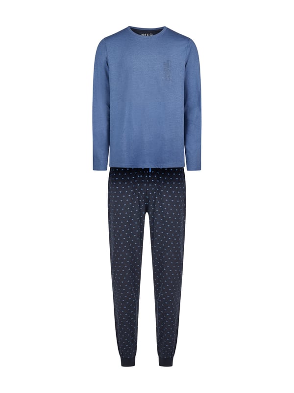 Cómodo pijama de Phil & Co. Berlín. El pijama tiene un corte amplio, holgado y acogedor. La cintura muy elástica y suave ejerce poca presión y hace que sean cómodos de llevar. Los conjuntos se componen de un pantalón y un top en diferentes diseños.