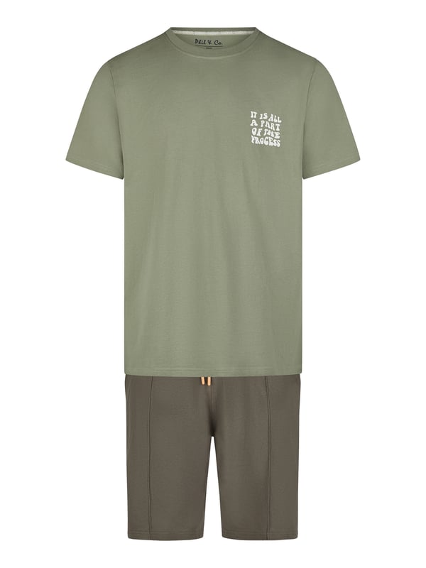 Cómodo pijama de Phil & Co. Berlín. El pijama tiene un corte amplio, holgado y acogedor. La cintura muy elástica y suave ejerce poca presión y hace que sean cómodos de llevar. Los conjuntos se componen de un pantalón y un top en diferentes diseños.