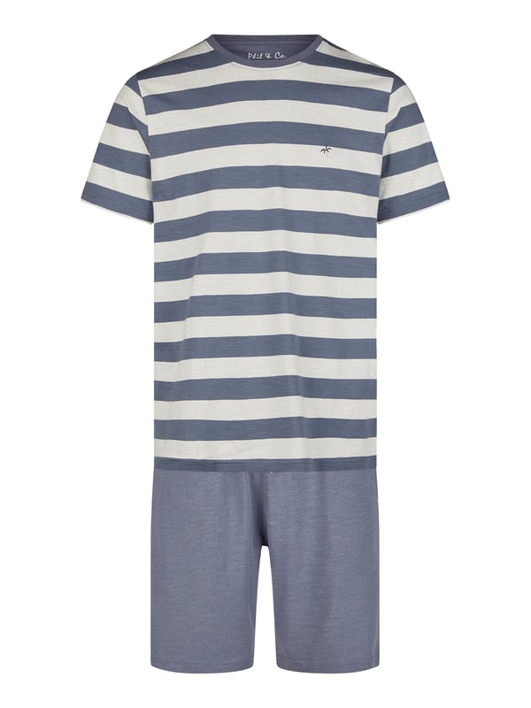 Cómodo pijama de Phil & Co. Berlín. El pijama tiene un corte amplio, holgado y acogedor. La cintura muy elástica y suave ejerce poca presión y hace que sean cómodos de llevar. Los conjuntos se componen de un pantalón y un top en diferentes diseños.