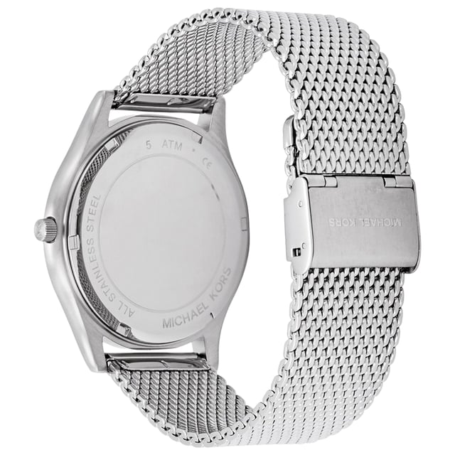 Michael Kors MK8606 - Herrenuhr Quarz aus Edelstahl• Material: Edelstahl• Glas: Mineral• Armband: Edelstahl• Farbe: Gold• Wasserbeständigkeit: 50 m (5 ATM)• Gehäusegröße: 44 mm