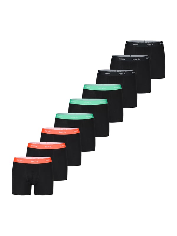 Trunks in een multi-pack van Phil & Co; voor iedereen die van comfortabel houdt! De sets bestaan uit zes retro shorts in verschillende designs. De liefdevol ontworpen zwembroeken voegen variatie toe aan je garderobe. De materiaalmix van zacht katoen en comfortabele stretchvezels garandeert vormbehoud en comfort. De shorts hebben geen irriterende naden bij het zitvlak. De brede contrasterende tailleband geeft de shorts de finishing touch en zorgt ervoor dat de shorts niet afzakken en blijven zitten waar ze horen, zelfs onder druk.