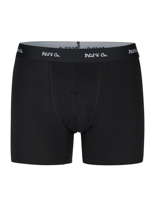 Trunks in een multi-pack van Phil & Co; voor iedereen die van comfortabel houdt! De sets bestaan uit zes retro shorts in verschillende designs. De liefdevol ontworpen zwembroeken voegen variatie toe aan je garderobe. De materiaalmix van zacht katoen en comfortabele stretchvezels garandeert vormbehoud en comfort. De shorts hebben geen irriterende naden bij het zitvlak. De brede contrasterende tailleband geeft de shorts de finishing touch en zorgt ervoor dat de shorts niet afzakken en blijven zitten waar ze horen, zelfs onder druk.