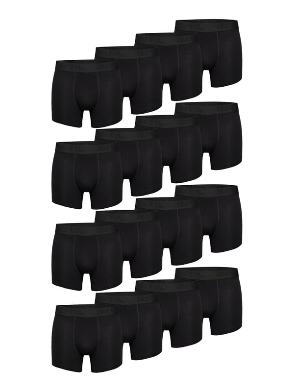 Herren Boxershorts im günstigen Mehrpack aus dem Hause Phil & Co. Berlin. Bestellen Sie noch heute Ihre neue Lieblingsunterwäsche und überzeugen Sie sich selbst von dem unschlagbaren Preis-Leistungs-Verhältnis von Phil & Co. Berlin! Die günstigen Herren-Trunks bieten ein optimales Tragegefühl. Der angenehme Baumwoll-Mix schmeichelt der Haut, gewährleistet Formstabilität und besten Komfort. Die Shorts kommen ohne störende Nähte im Gesäßbereich aus. Der breite Kontrastbund gibt der Shorts optisch den letzten Schliff und sorgt dafür, dass die Shorts nicht verrutscht und dort bleibt, wo sie hingehört - ohne einzuschneiden. Damit nichts kratzt oder juckt, hat Phil & Co. bei Ihren Boxershorts bewusst auf störende Etiketten verzichtet und die Pflegenhinweise eingedruckt.