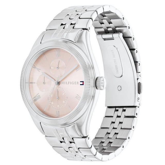 Tommy Hilfiger 1782590 - Reloj para mujer cuarzo acero inoxidable• material: acero inoxidable• cristal: minèral• pulsera: acero inoxidable• correa: gris• resistencia al agua: 0 m (0 ATM)• tamaño de la caja: 38 mm