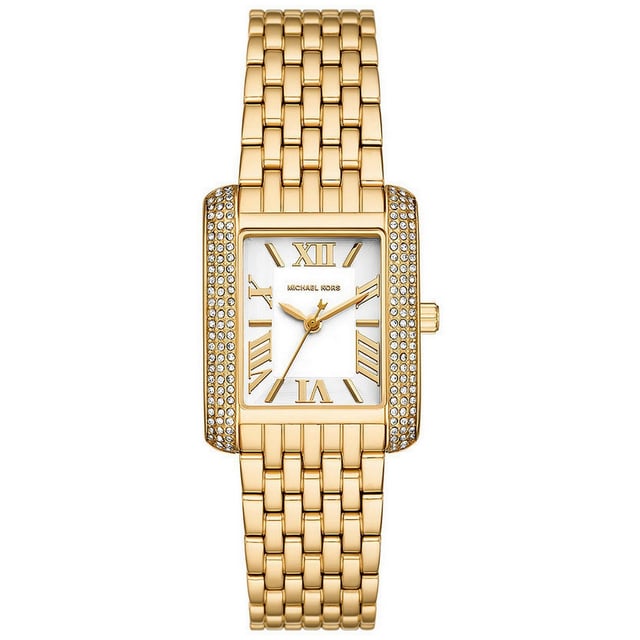 Michael Kors Dameshorloge Kwarts Goud• Materiaal kastdeksel: Roestvrij staal• Soort glas: Mineraal• Materiaal Band: Roestvrij Staal• Kleur kast: Goud• Waterdichtheid: 50 m (5 ATM)• Diameter: 26 mm