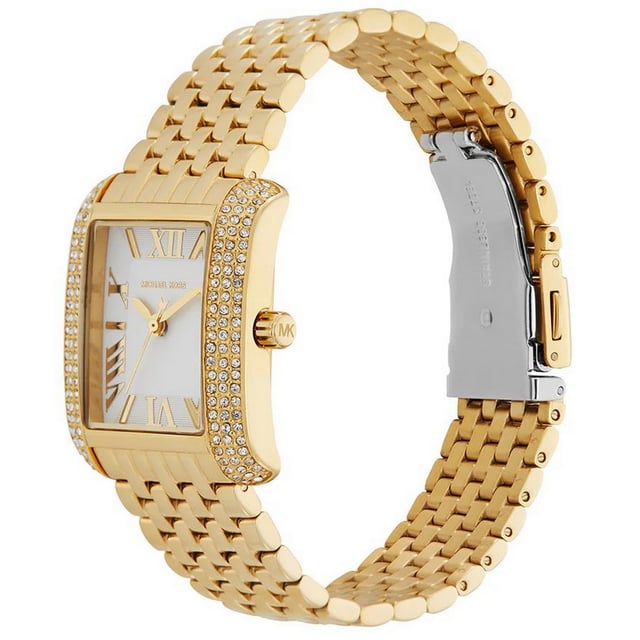 Michael Kors Dameshorloge Kwarts Goud• Materiaal kastdeksel: Roestvrij staal• Soort glas: Mineraal• Materiaal Band: Roestvrij Staal• Kleur kast: Goud• Waterdichtheid: 50 m (5 ATM)• Diameter: 26 mm